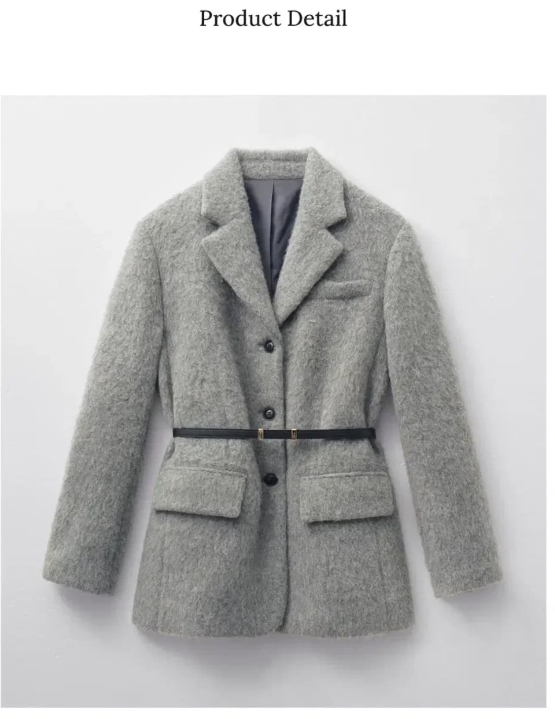 몽돌 알파카 헤어리 자켓 상품이미지1