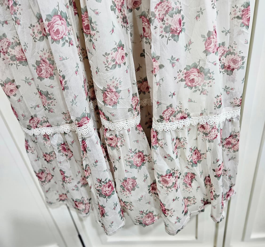 잉그니(INGNI) 플라워 스모크 캉캉 롱 원피스 상품이미지5