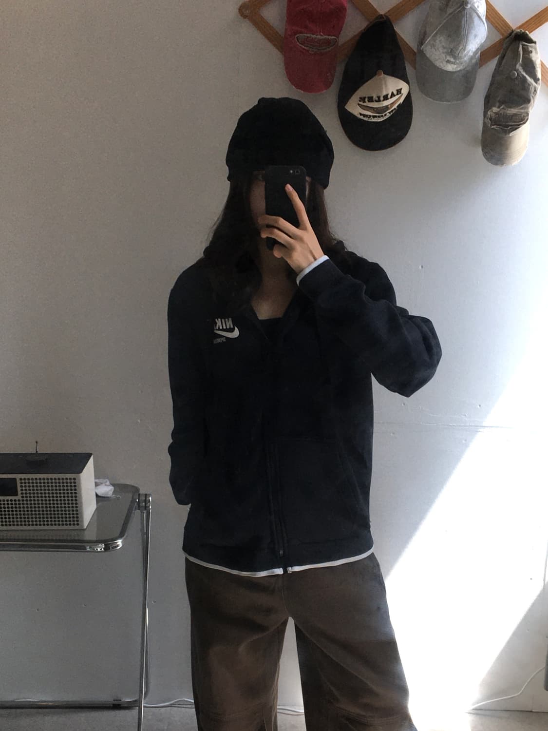 나이키 퓨추라로고 백프린팅 후드집업 상품이미지1