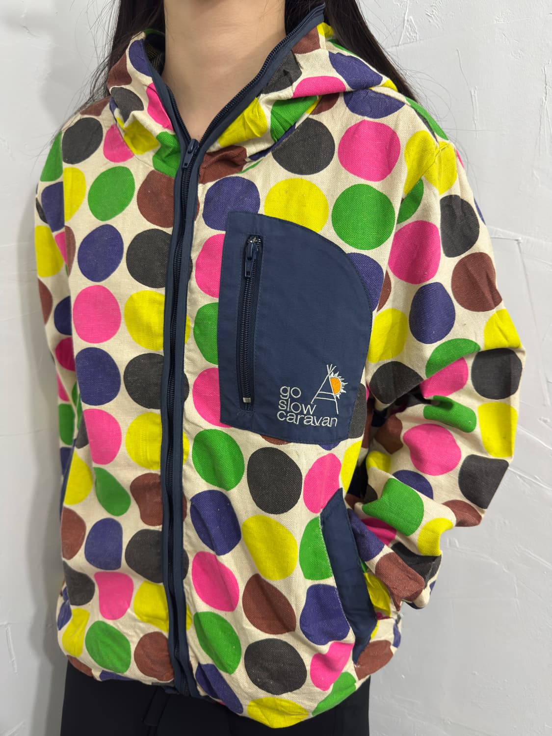 go slow caravan dot hood jacket 상품이미지3