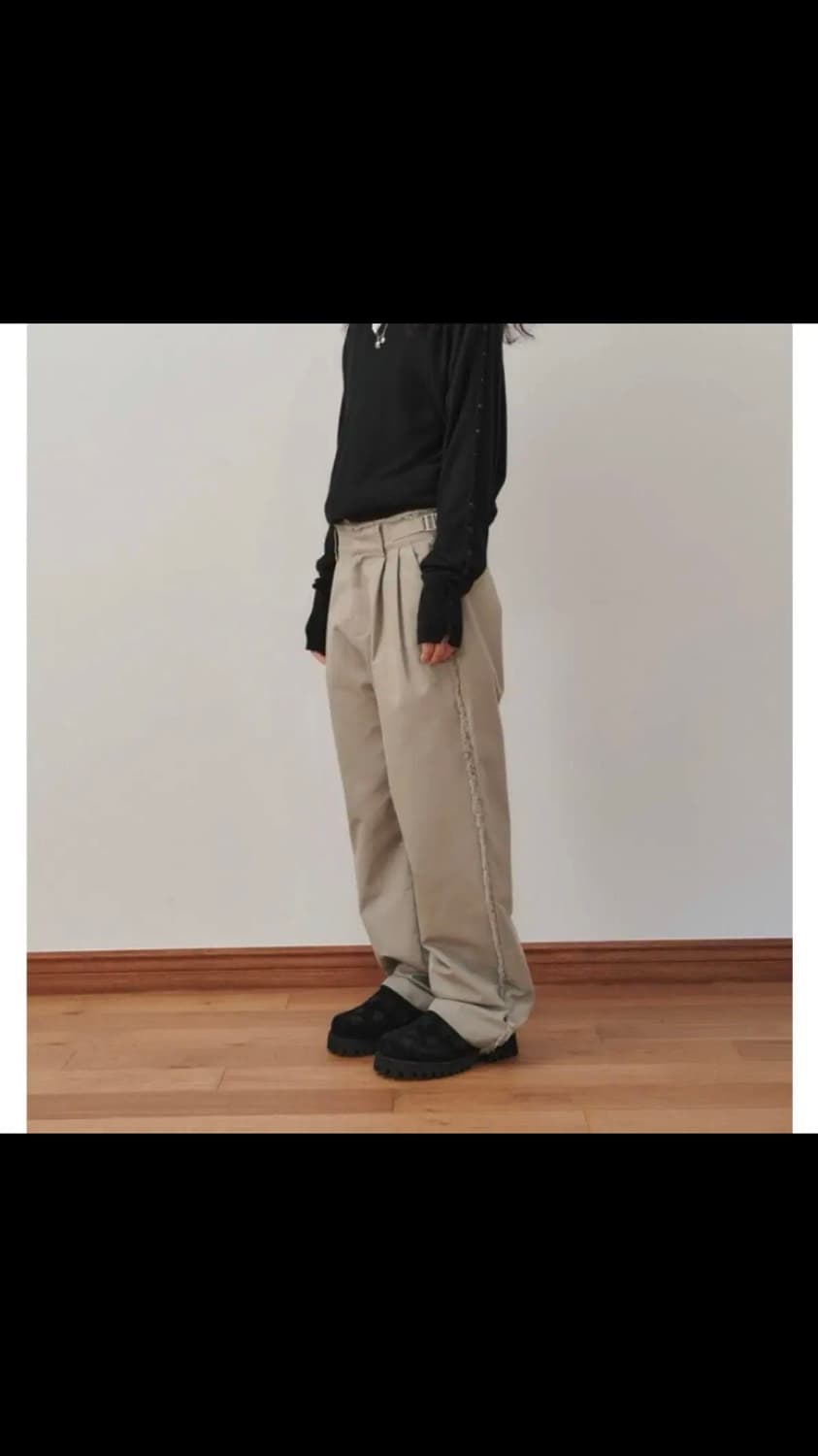 플리즈프로젝트 디스트로이드 베이지 팬츠 2사이즈 상품이미지3