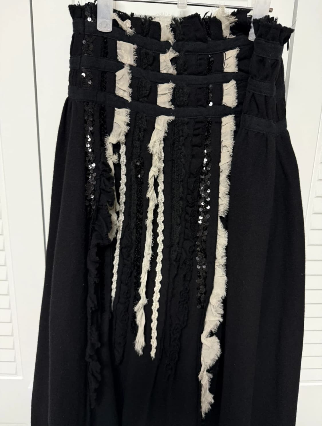 꼼데가르송 트리콧 울 비즈 스커트 상품이미지2