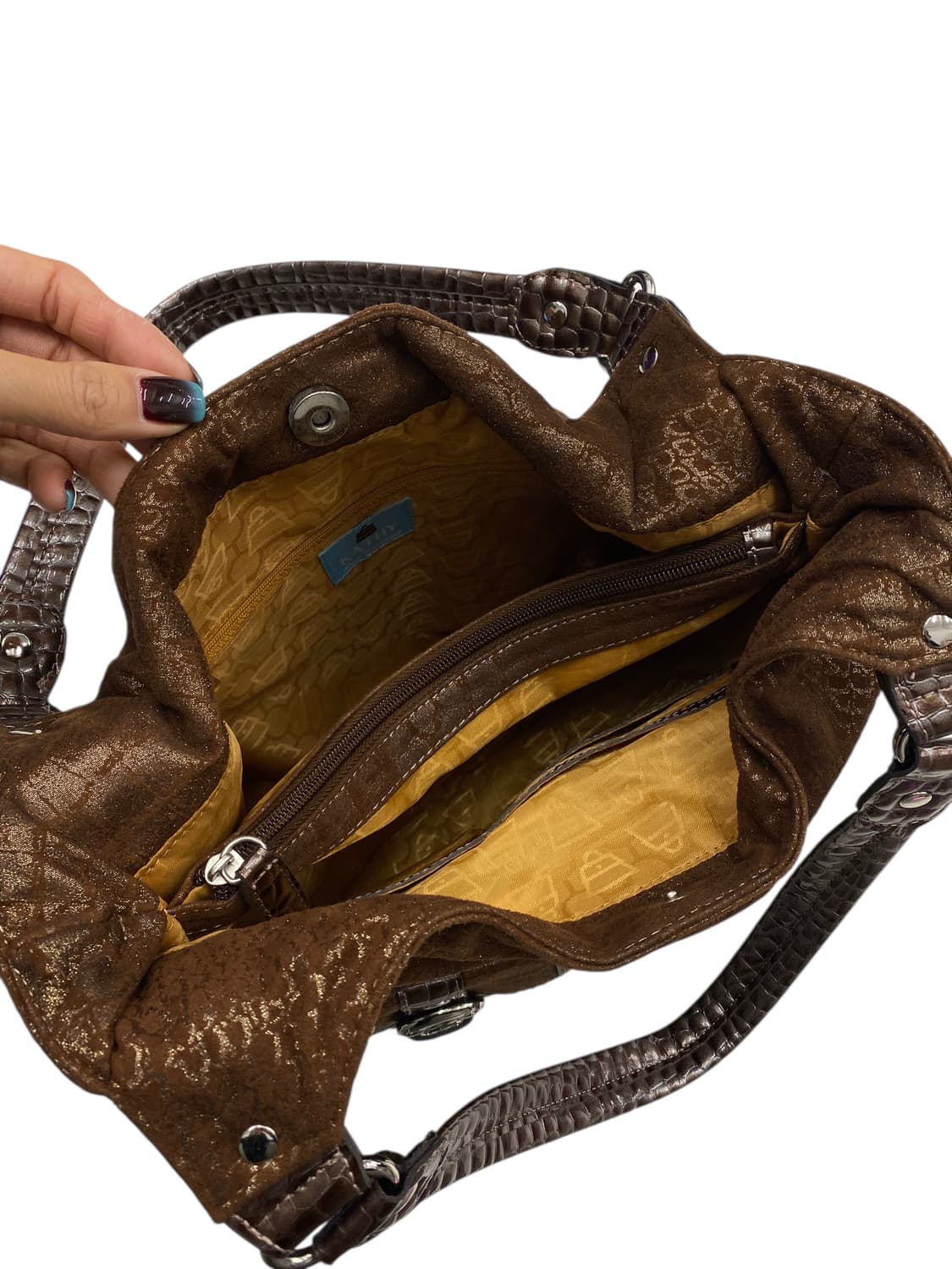 kathy y2k 크라운 브라운숄더 상품이미지3