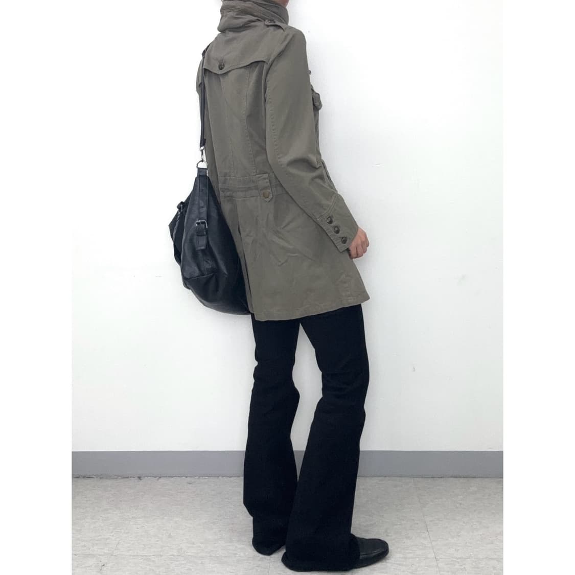 빈티지 y2k 락시크 하이넥 자켓 원피스 상품이미지4