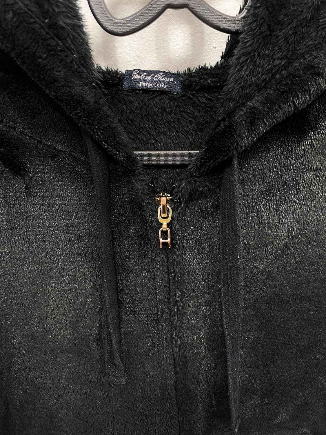 [C.O.B] 오네갸루 폭닥 골드 레터링 후드집업 상품이미지6