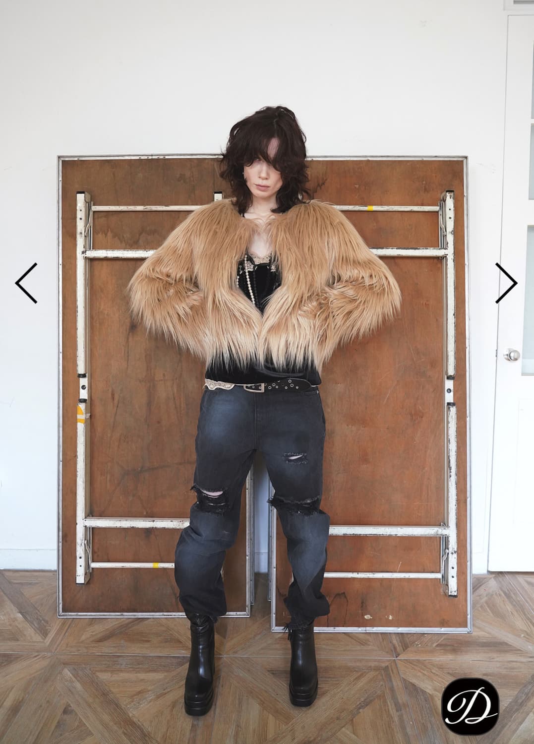 데어드 long pile 퍼자켓 새상품 상품이미지4