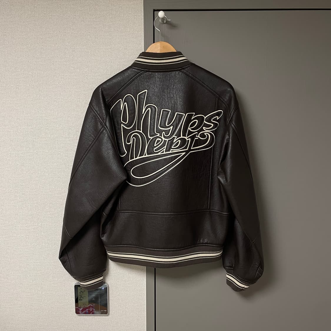 피지컬 디파트먼트 LEATHER VARSITY JACKET 상품이미지4