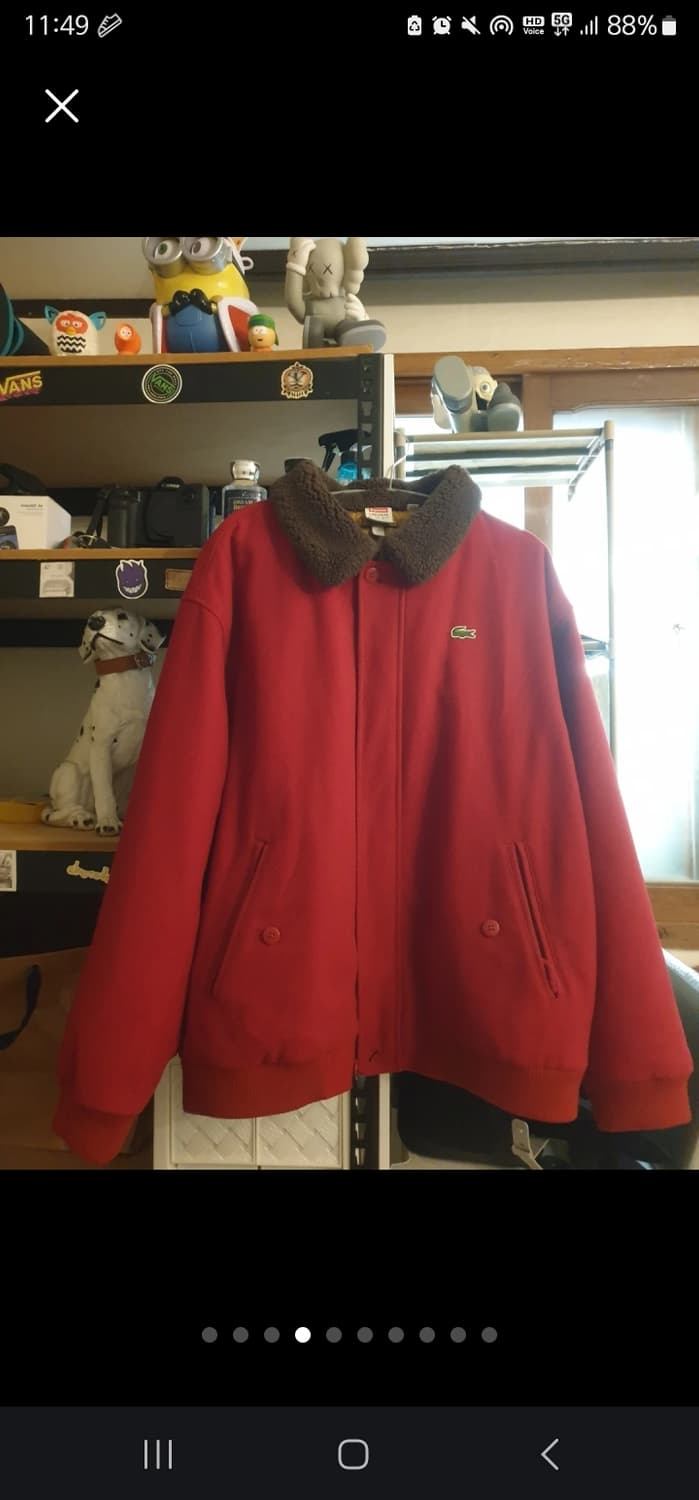 XL Supreme 슈프림 라코스테 정품 모직자켓 봄 가을 나이키 노스 상품이미지4