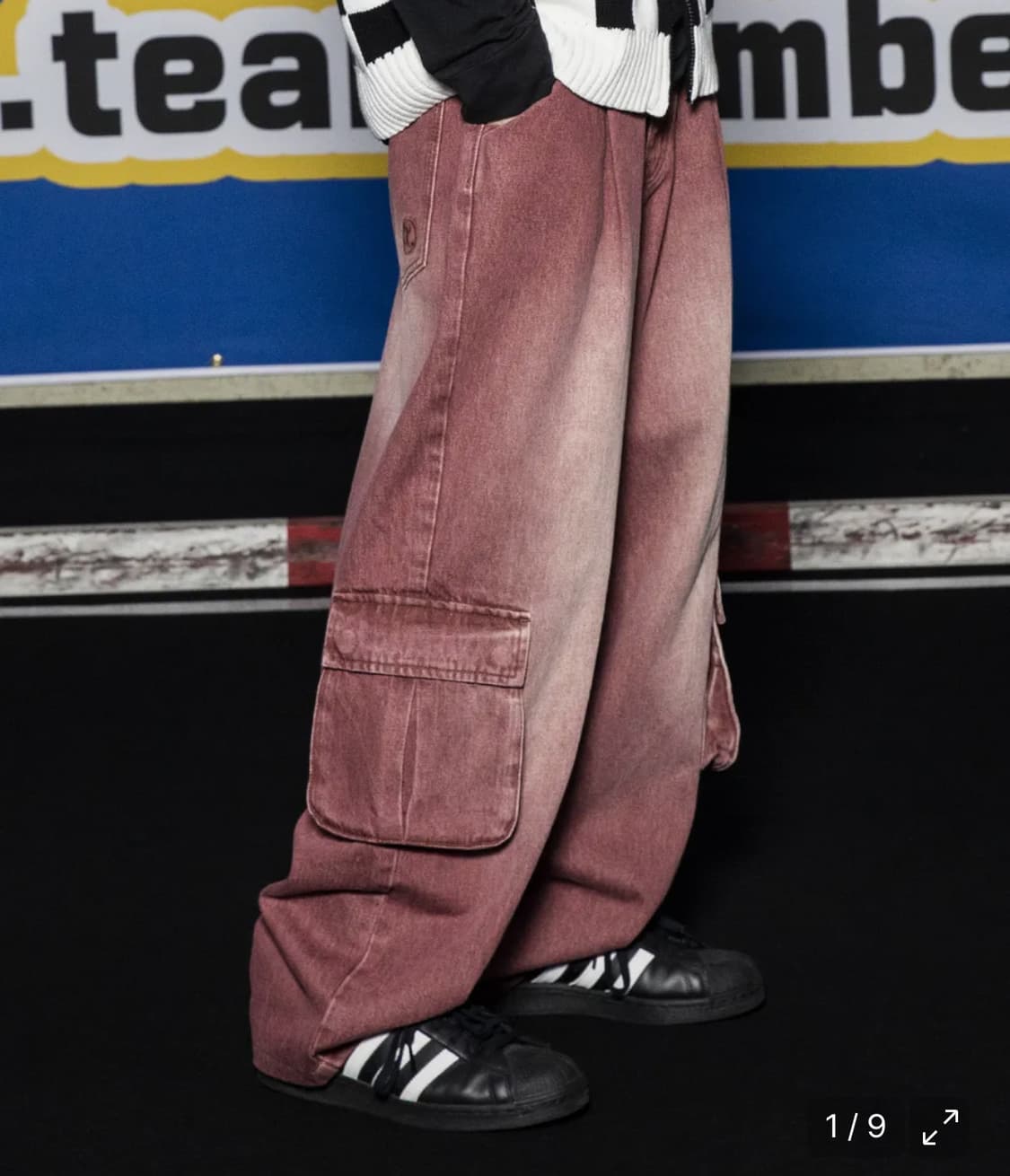 엑스톤즈 핑크색 파스텔 데님 팬츠 m 상품이미지1