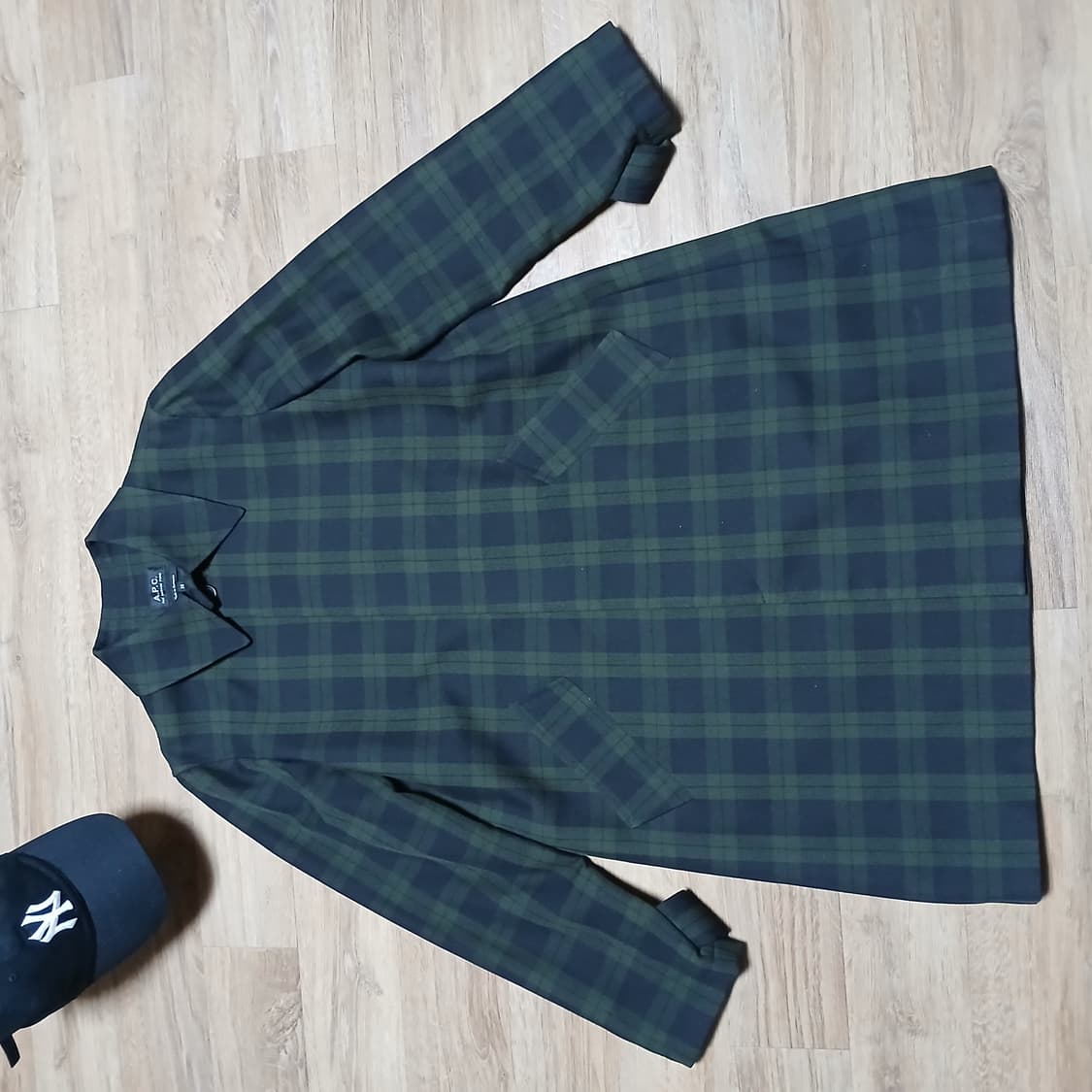 A.P.C 아페쎄 체크 봄 가을 코트 자켓 상품이미지5