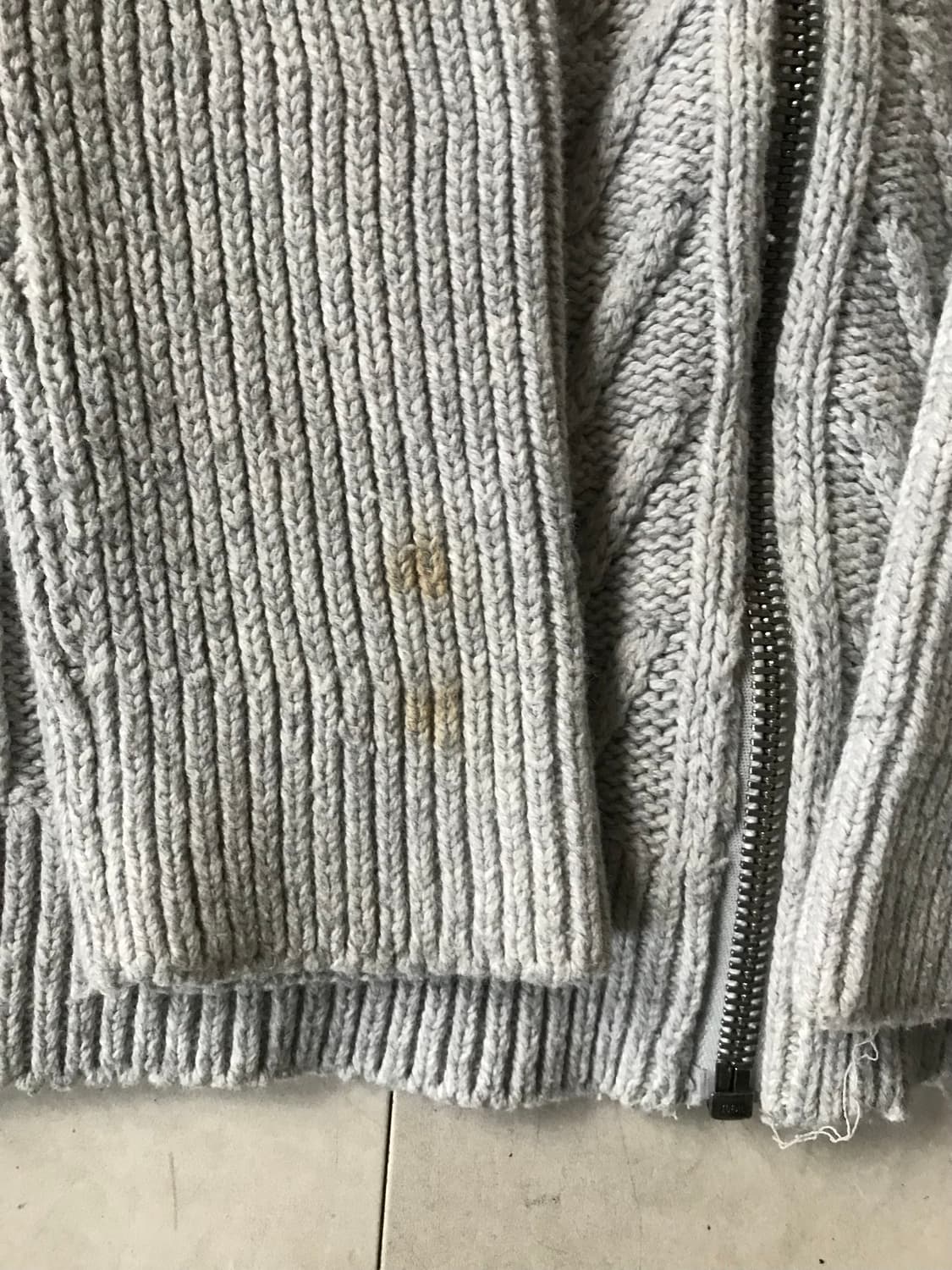 타미힐피거 오트밀 니트집업 상품이미지7