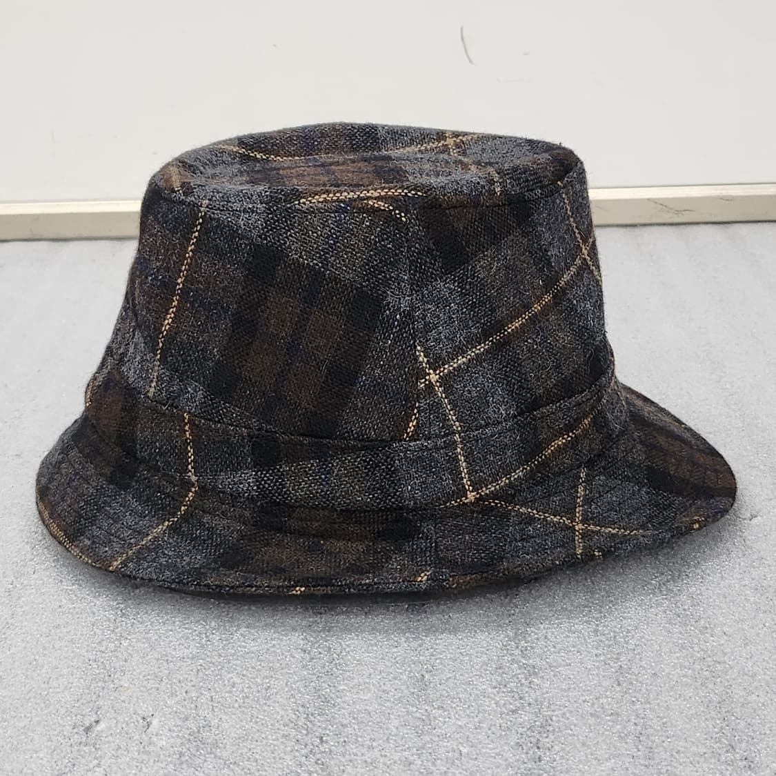 빈폴 체크 벙거지 모자 S(57) 울70% 새상품 상품이미지5