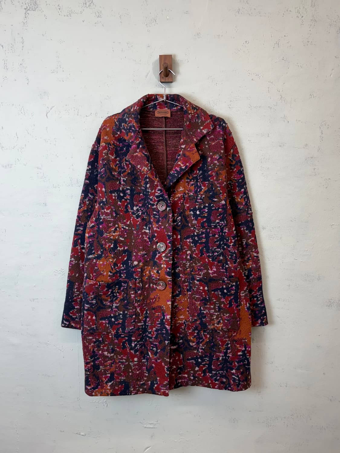 미쏘니 90s 빈티지 글리터 니트 코트 상품이미지1