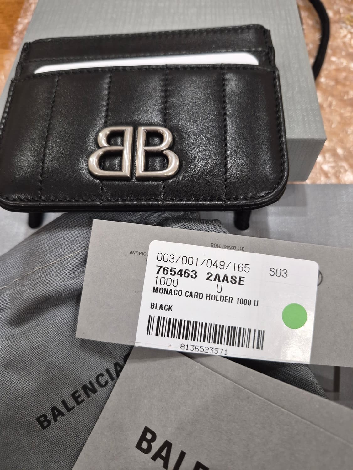 (새상품)발렌시아가 카드지갑/모나코/정식매장/남녀공용 상품이미지4