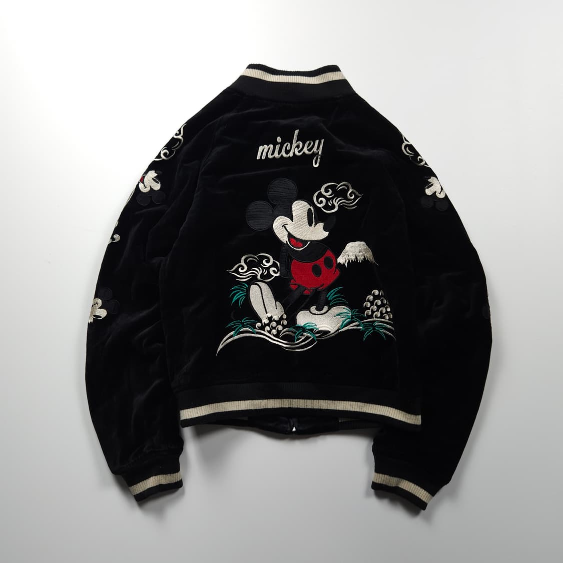 디즈니 오리지널 미키마우스 양면 크롭 벨벳 스카쟌 (85) 상품이미지3