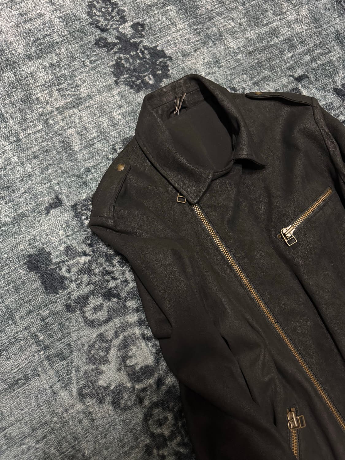 Iro black coating lamb skin rider jacket 상품이미지2