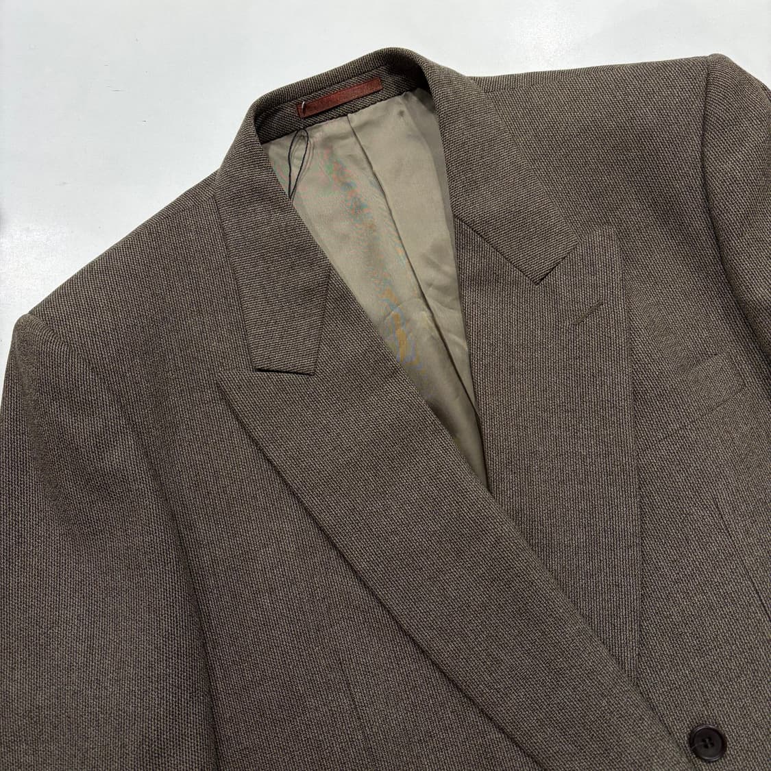 [41S] 입생로랑 뿌르 옴므 울 브라운 더블 버튼 자켓 D256 상품이미지3