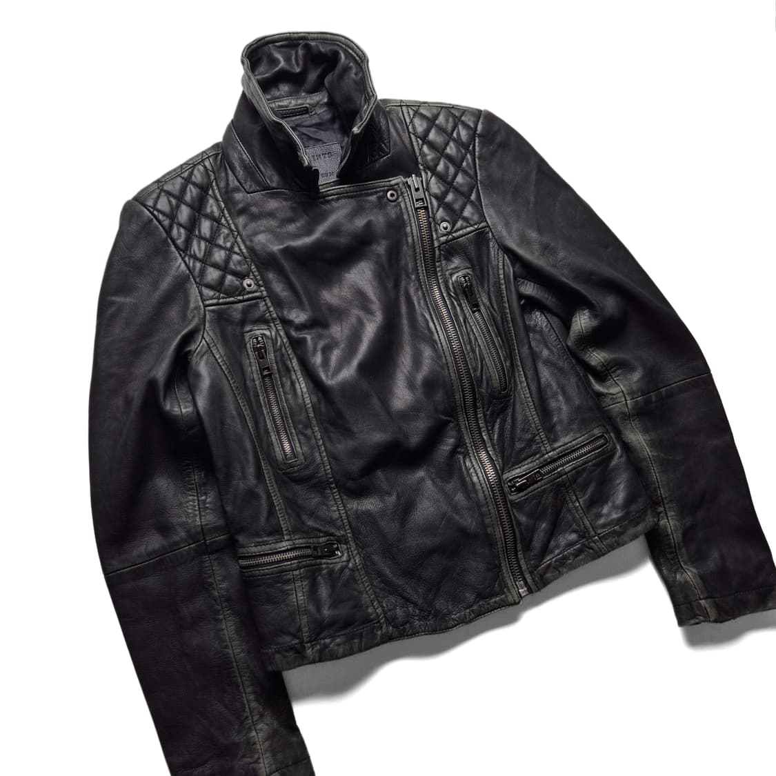 [S] 올세인츠 카고 바이커 레더자켓 상품이미지1