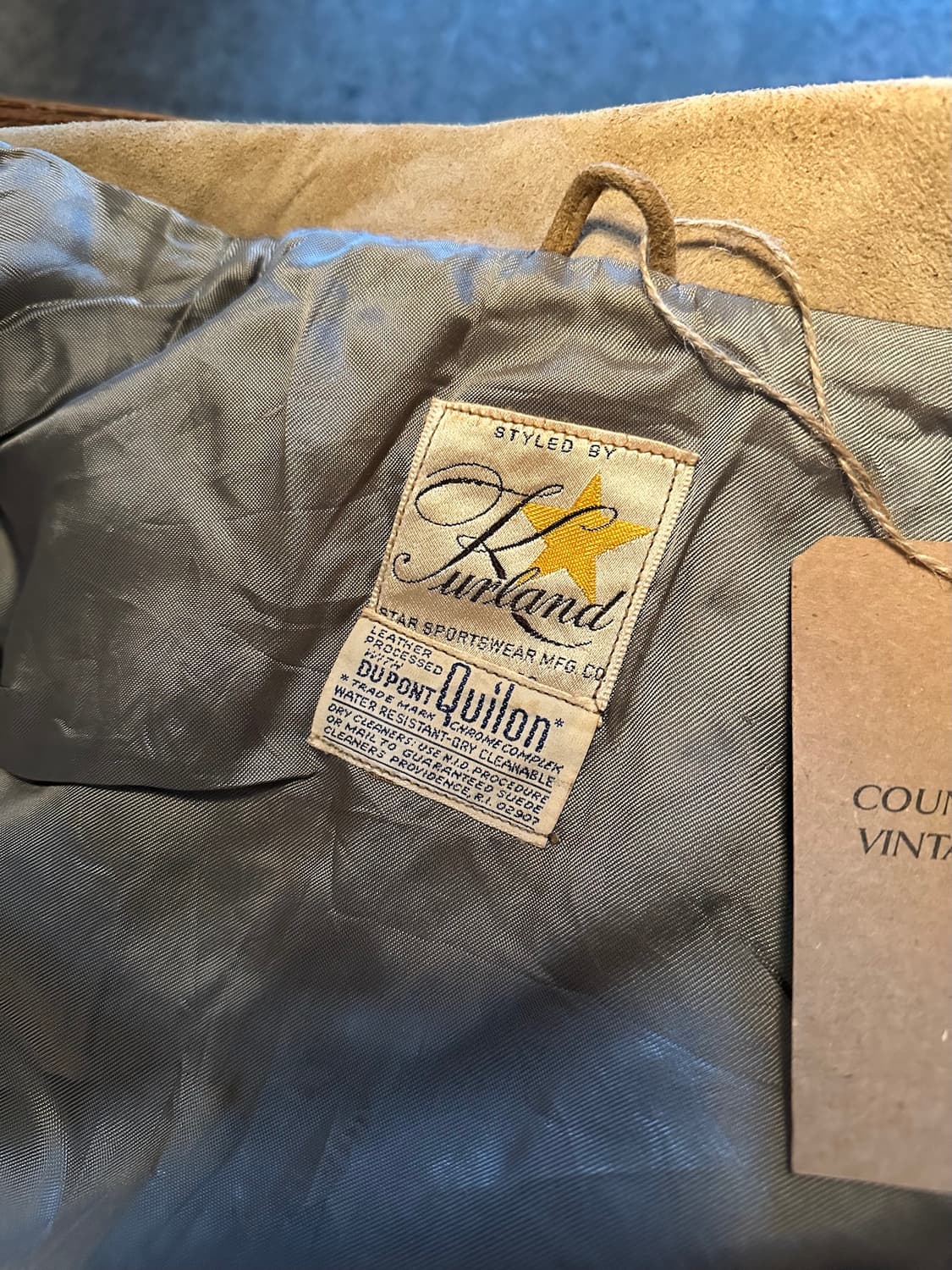 50s USA Dear Skin Suede Leather Jacket 상품이미지8