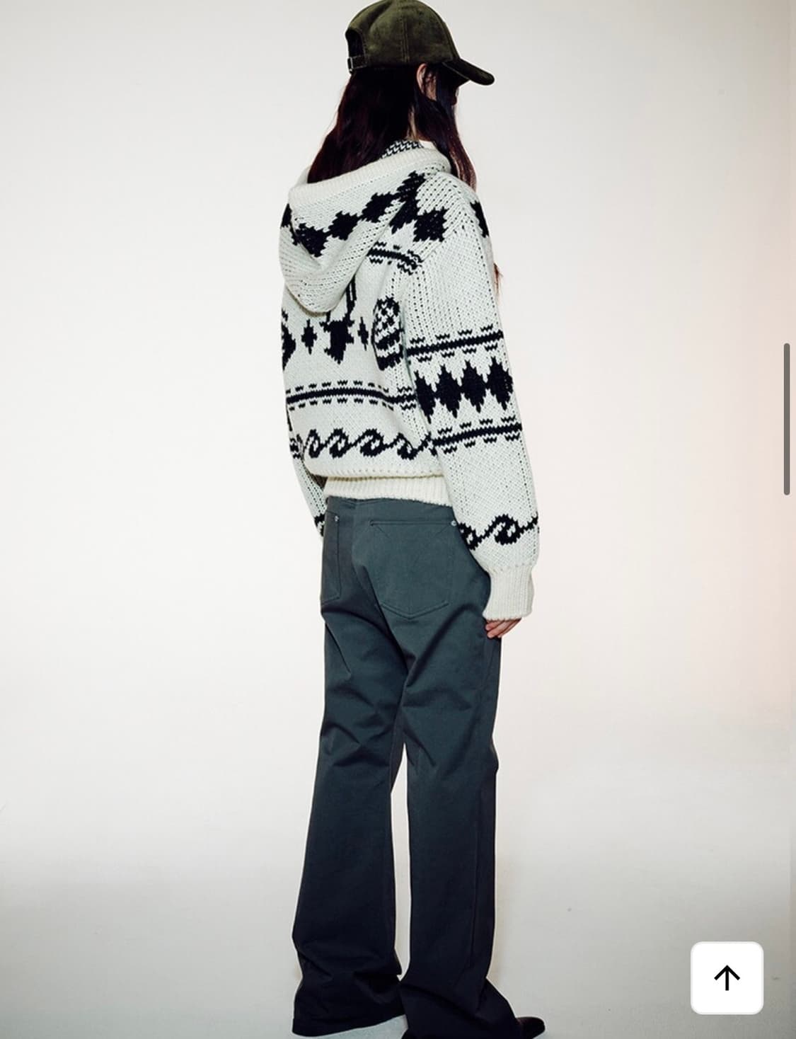 오픈 와이와이 ROSE & DEER JACQUARD KNIT JACKET 상품이미지3