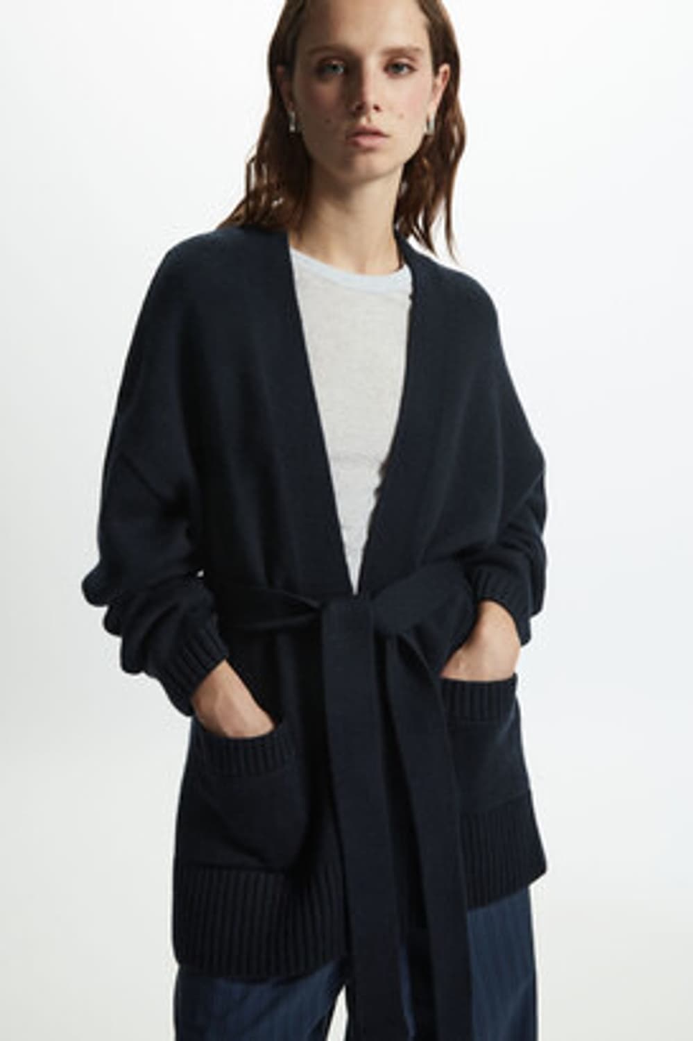 코스 캐시미어 벨트 가디건 상품이미지2