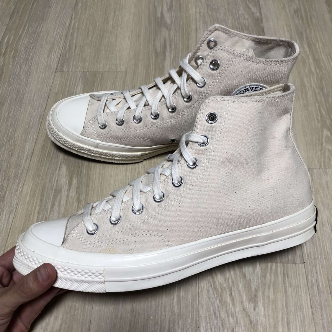 (280) 컨버스 CONVERSE 척70 하이 빈티지 캔버스 내추럴  상품이미지1