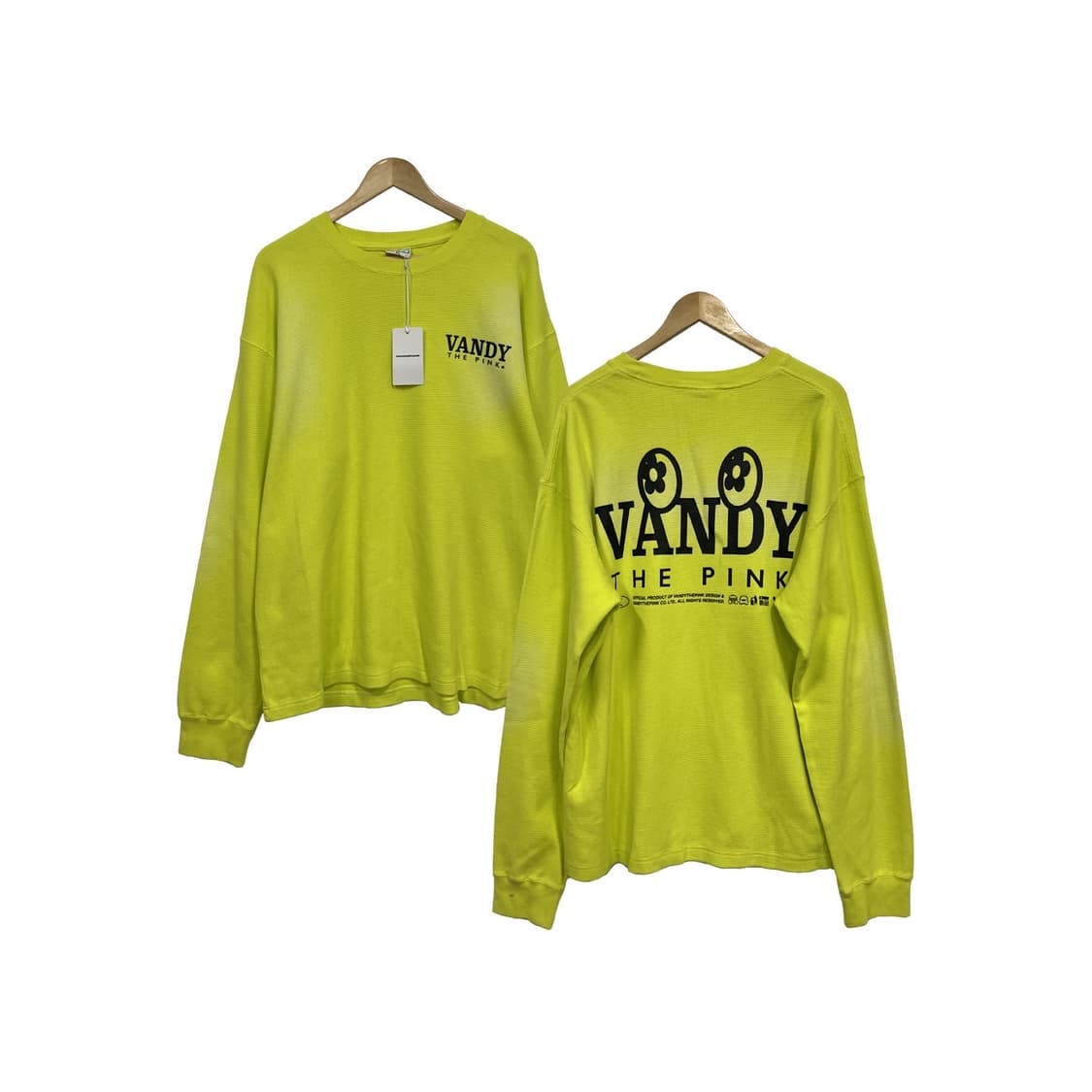 반디더핑크 헤리티지 빅로고 써멀 긴팔 티셔츠 상품이미지1