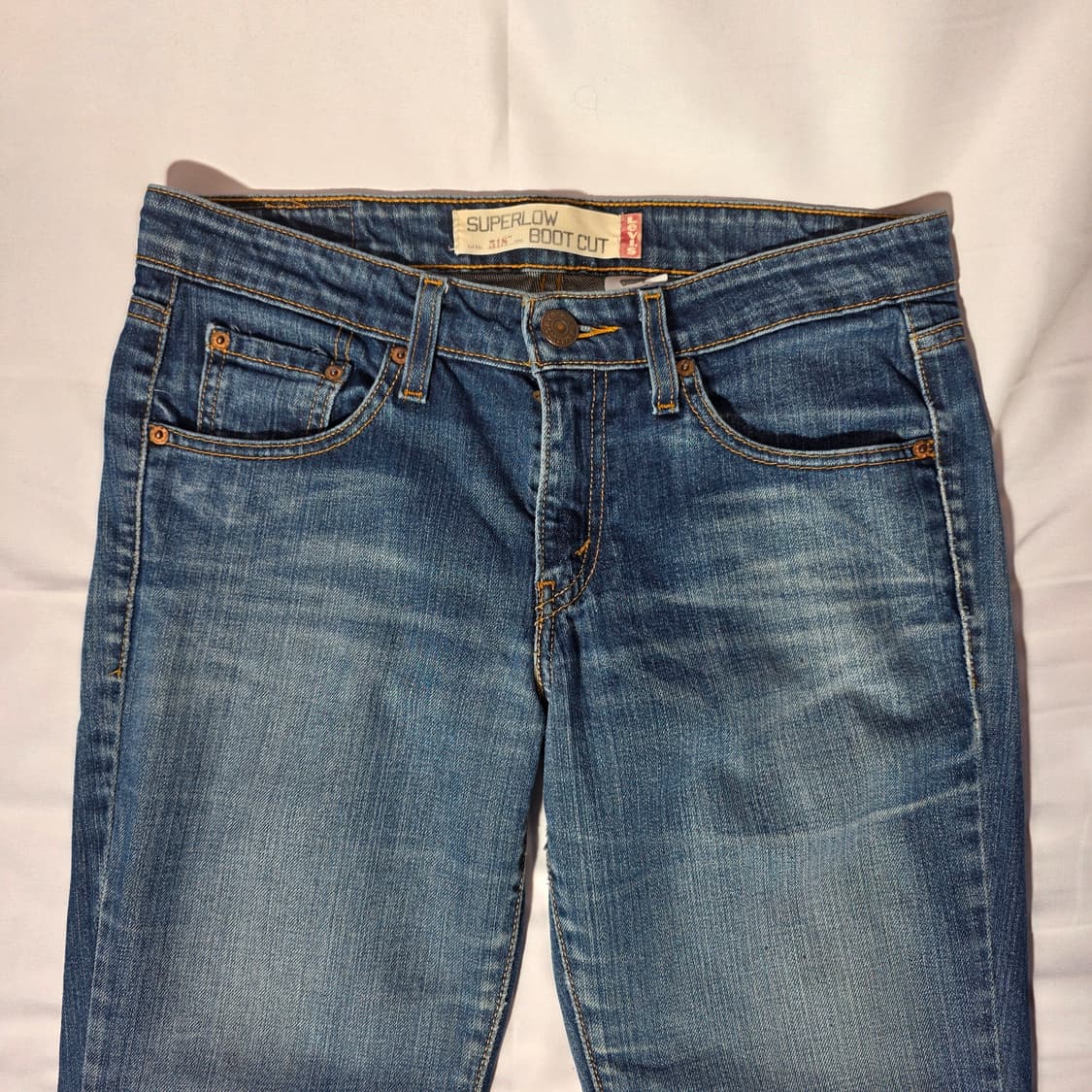 [28]00s 리바이스 518 슈퍼로우 부츠컷 데님팬츠 상품이미지2