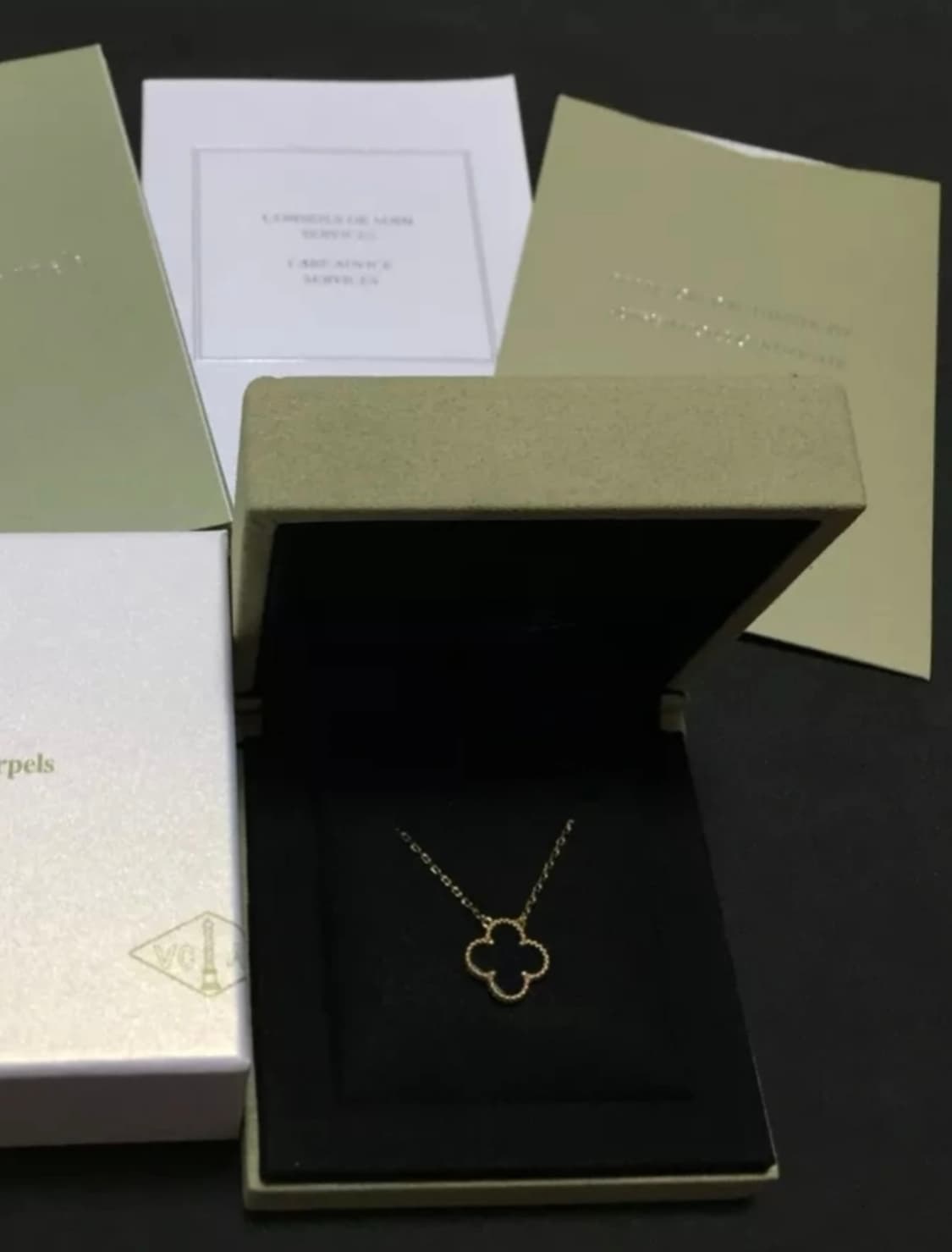 반클리프&아펠 알함브라 빈티지 오닉스 목걸이
 상품이미지1