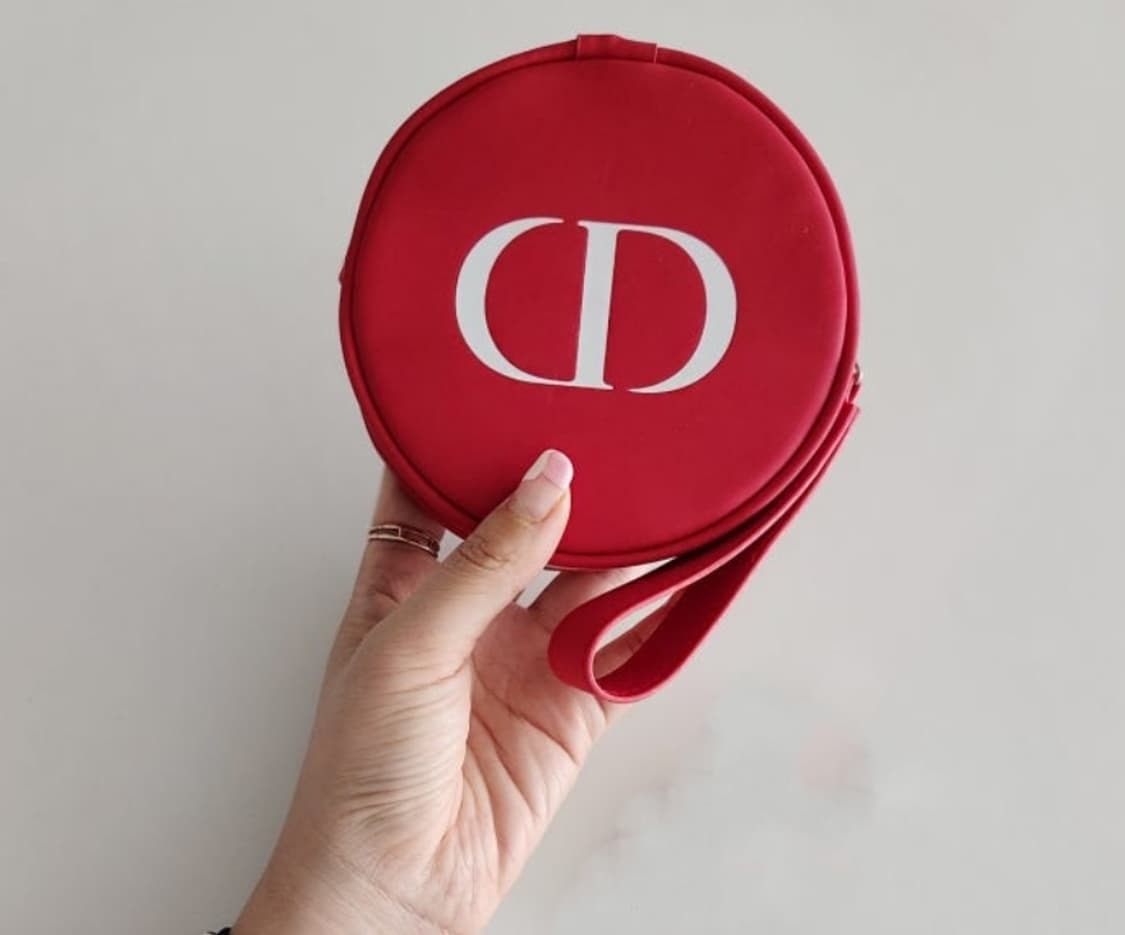 디올 레드 원형 파우치 상품이미지1