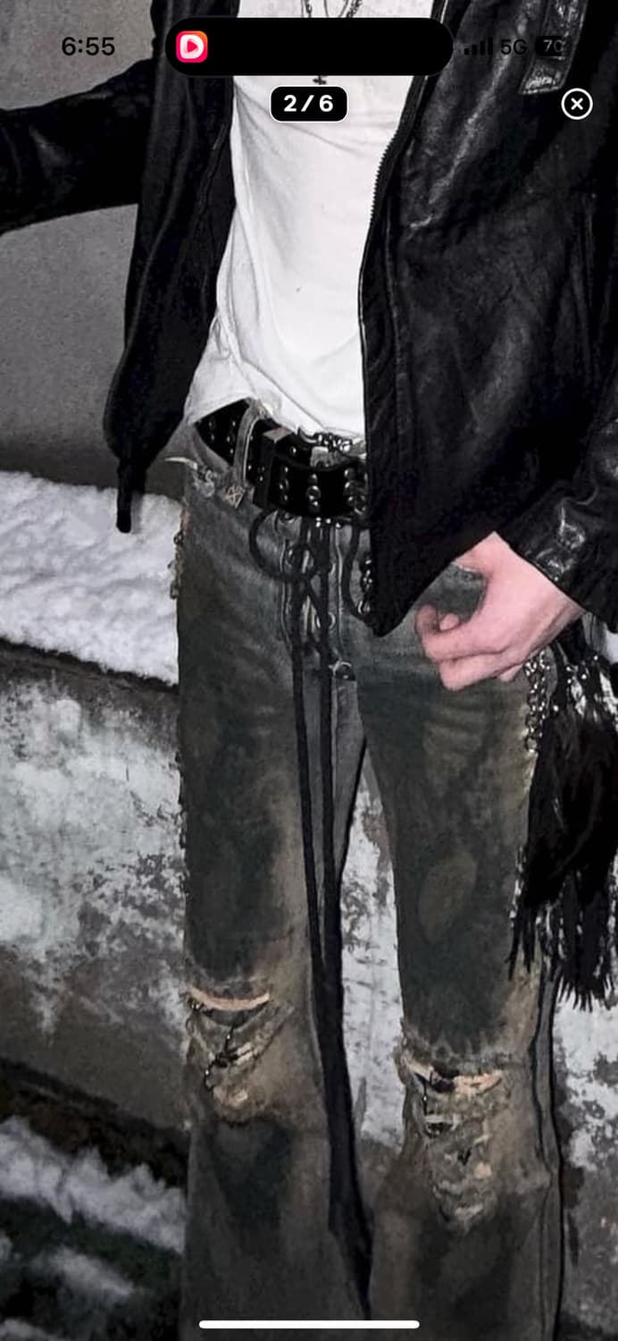 스터드 헤비 메탈 벨트 상품이미지3