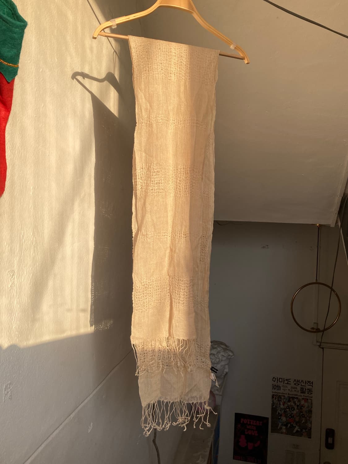 에스닉 아이보리 머플러 상품이미지1