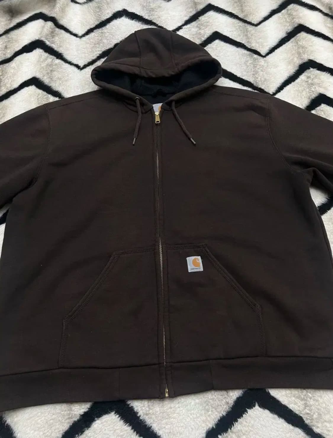 (XL) 칼하트 레인디펜더 후드집업 짙은 브라운 상품이미지1