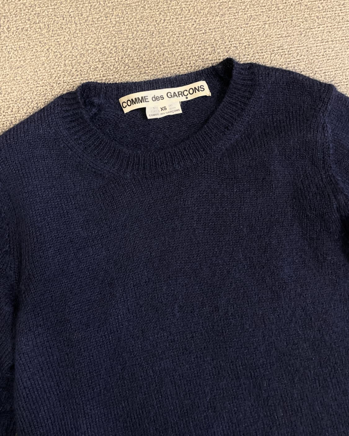 꼼데가르송 리본 입체 패드 니트 풀오버 상품이미지3