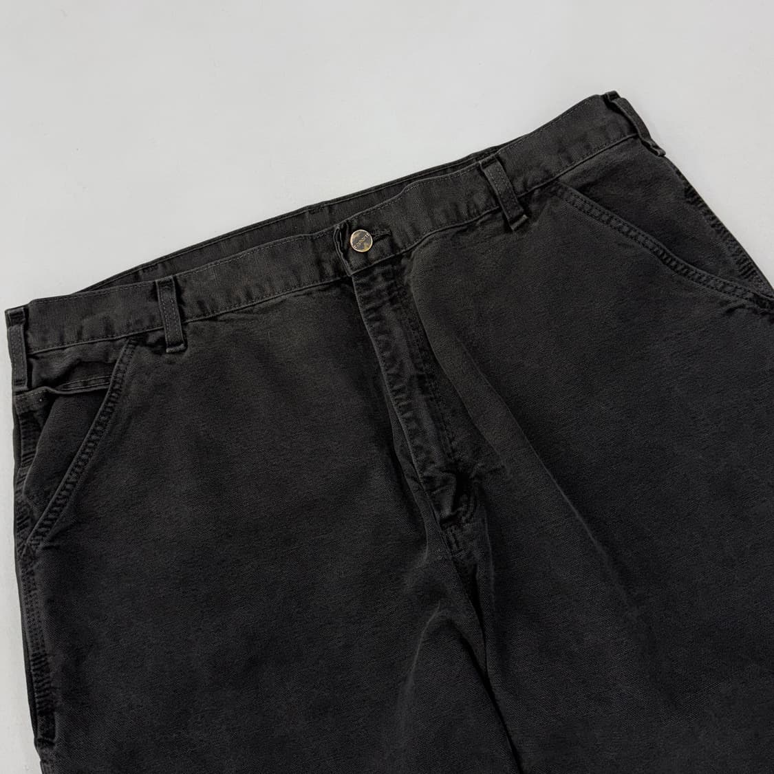 칼하트 OG 가죽패치 카펜터 덕캔버스 와이드 워크팬츠 상품이미지4