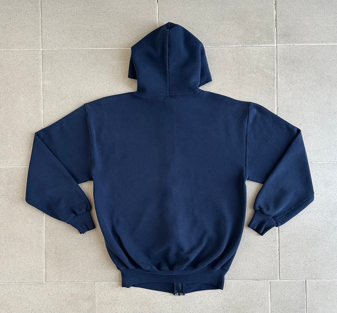 90s 빈티지 러셀 후드집업 네이비 M 상품이미지2