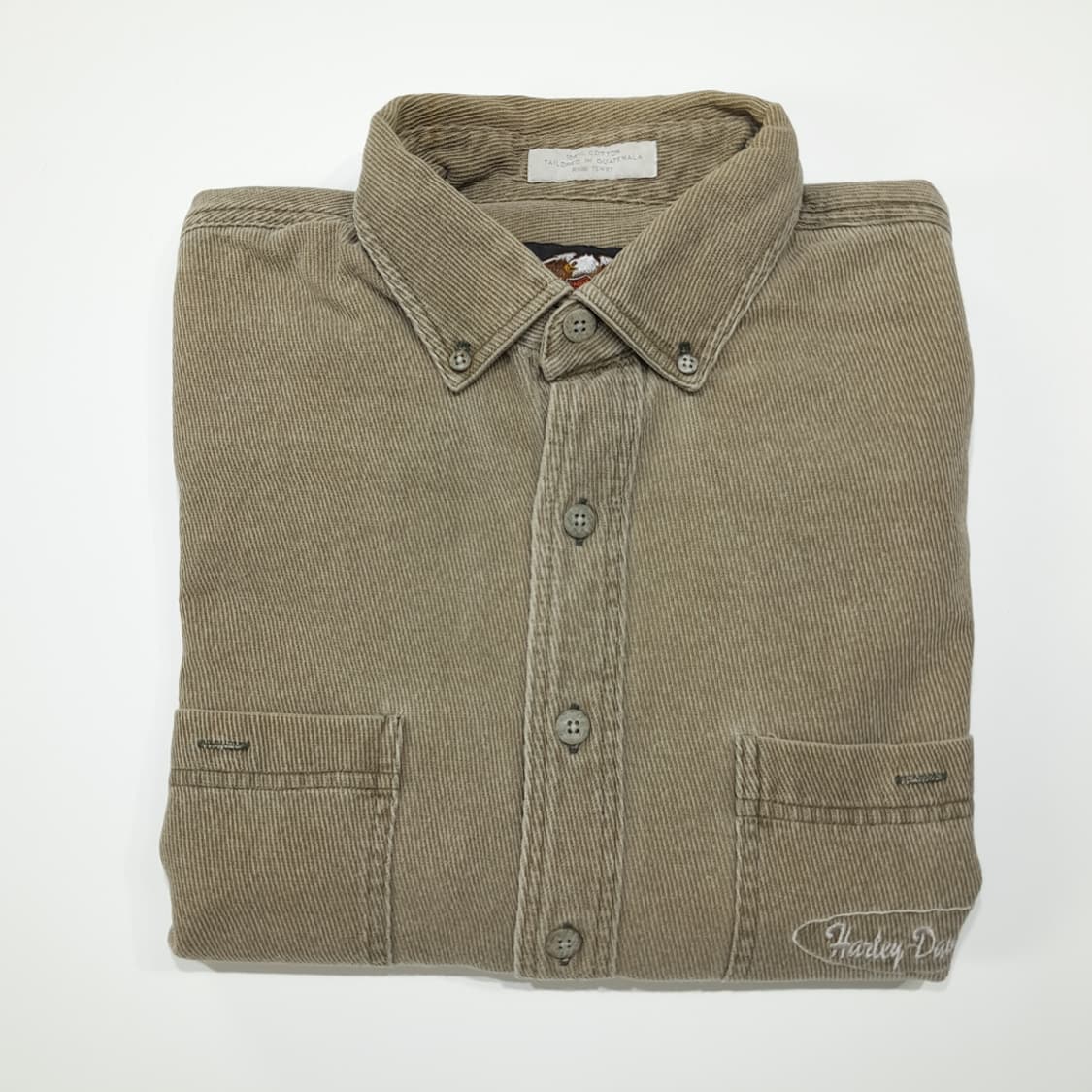 CL867 XL 할리데이비슨 90s 코듀로이 셔츠 남방 상품이미지8