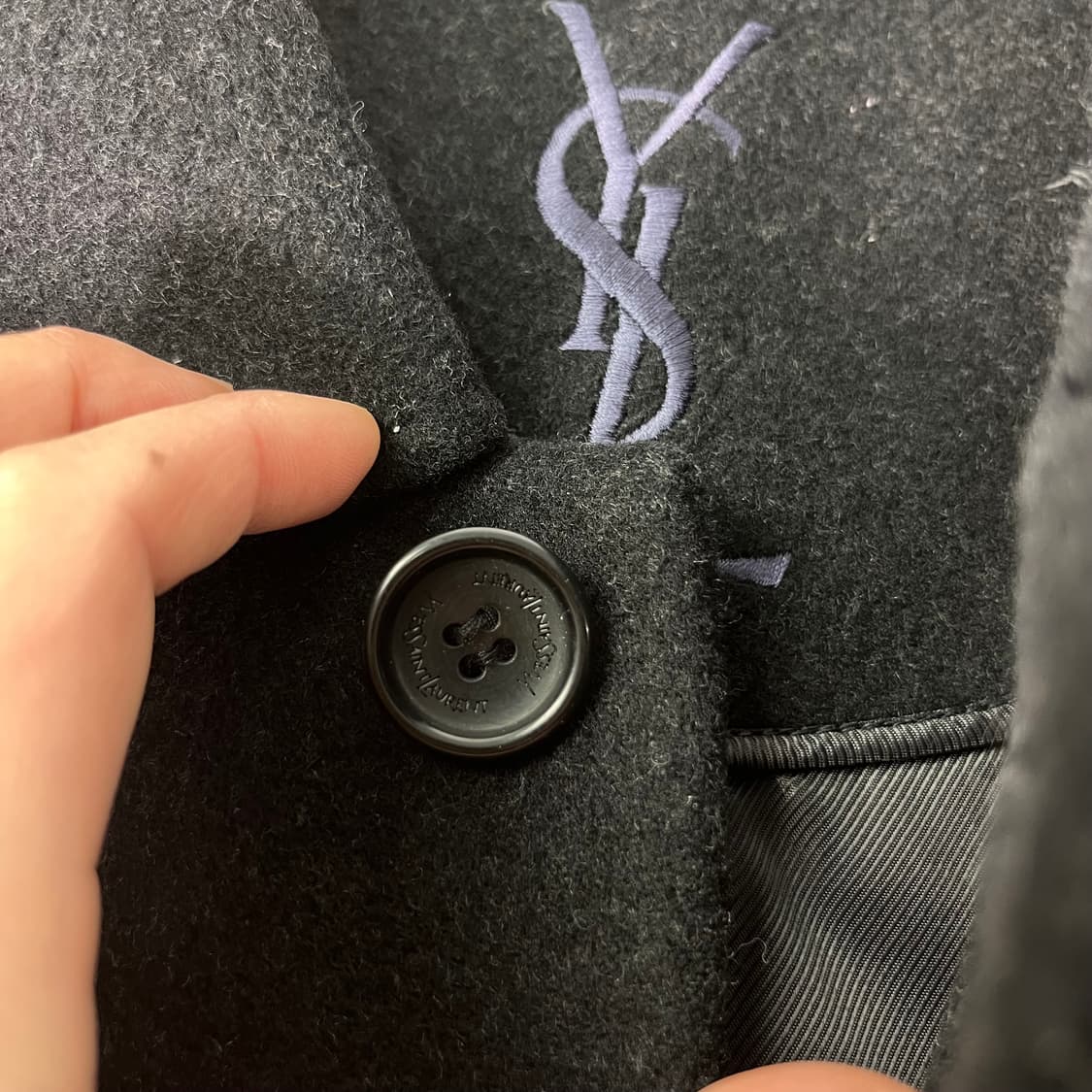 100 입생로랑 울 하프코트 자켓 상품이미지3