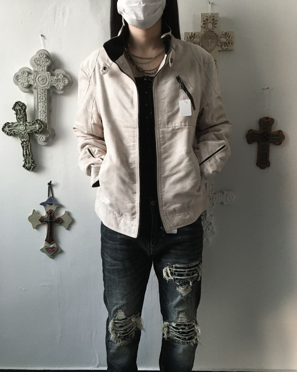 Dyed point belted high neck mustang 상품이미지9