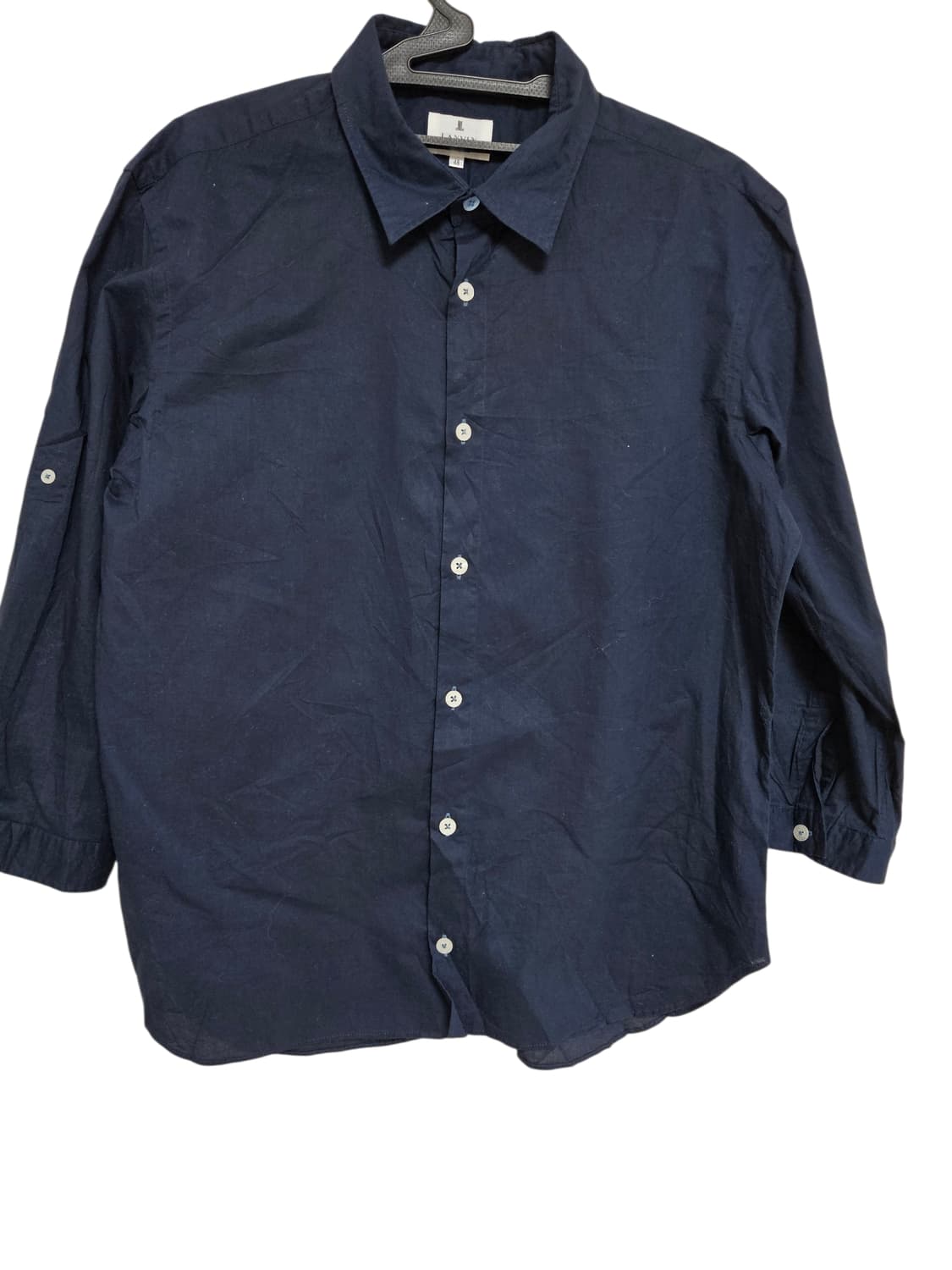 LANVIN en Bleu 네이비 칠부 셔츠 48 상품이미지1