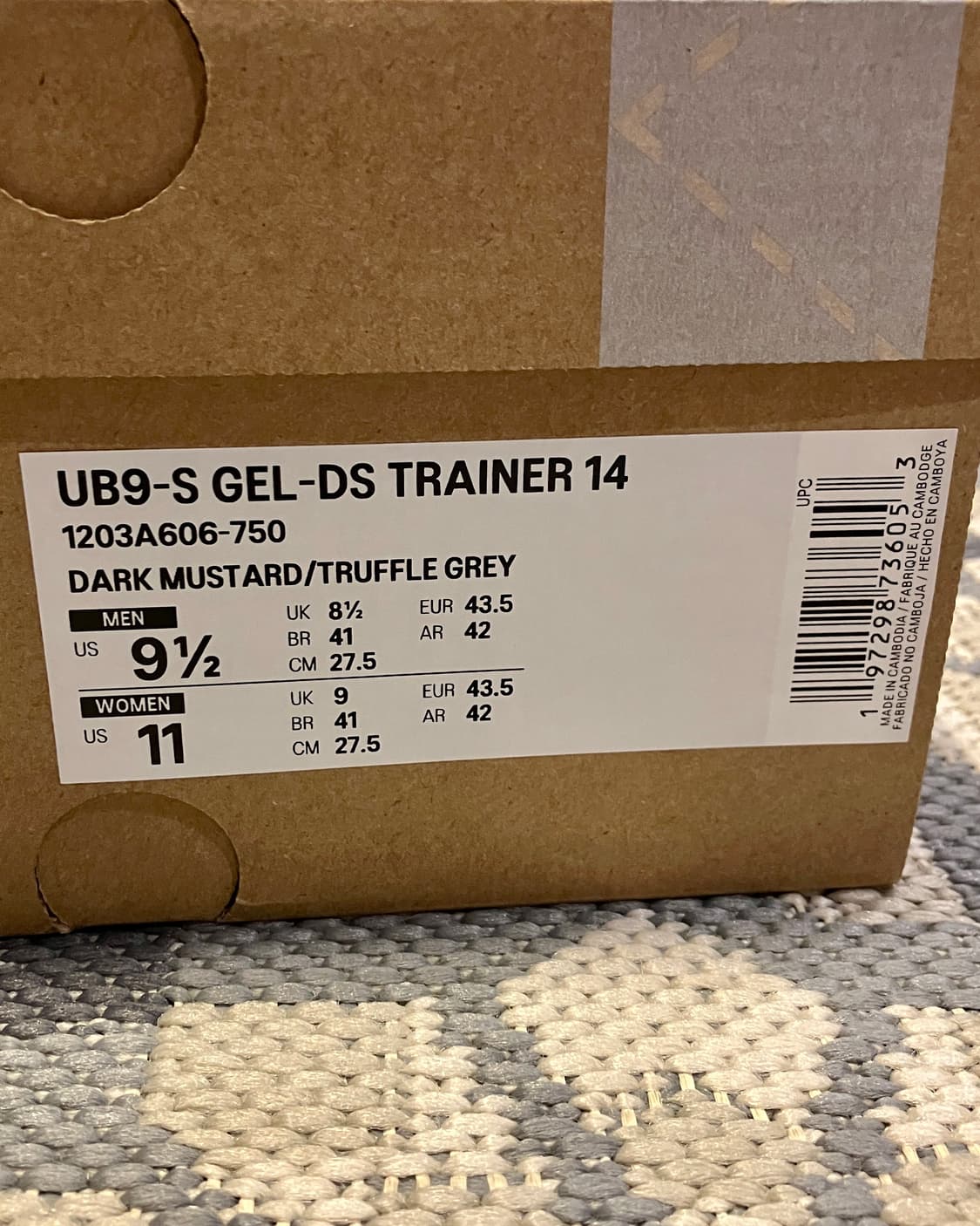 (275) 아식스 키코 젤 DS 트레이너 14 다크 머스타드 상품이미지4