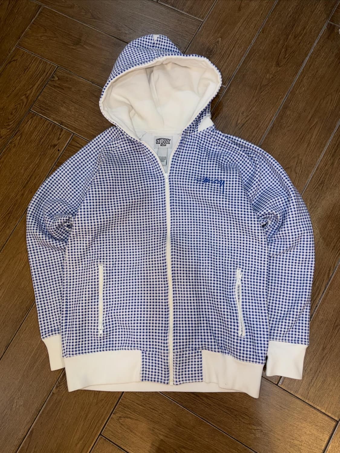 Stussy Check Pattern Hood Zip-Up 상품이미지8