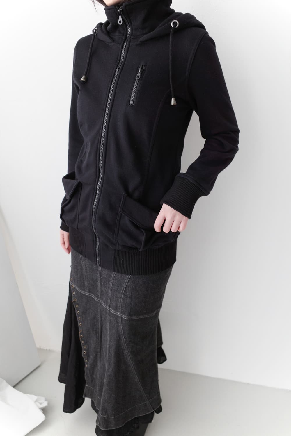 colza) snap hood zip-up  상품이미지8