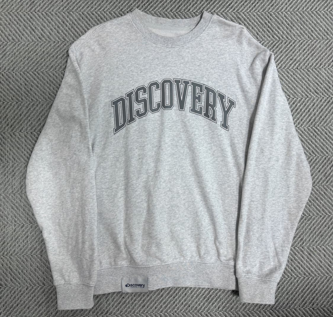 디스커버리 화이트 맨투맨 95 상품이미지1