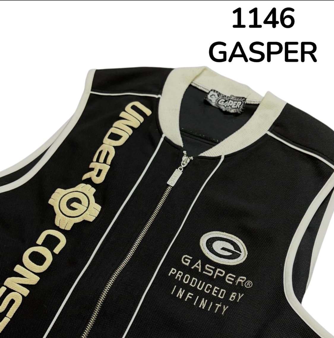 90s Gasper 올드스쿨 빅로고 베스트 조끼  상품이미지4