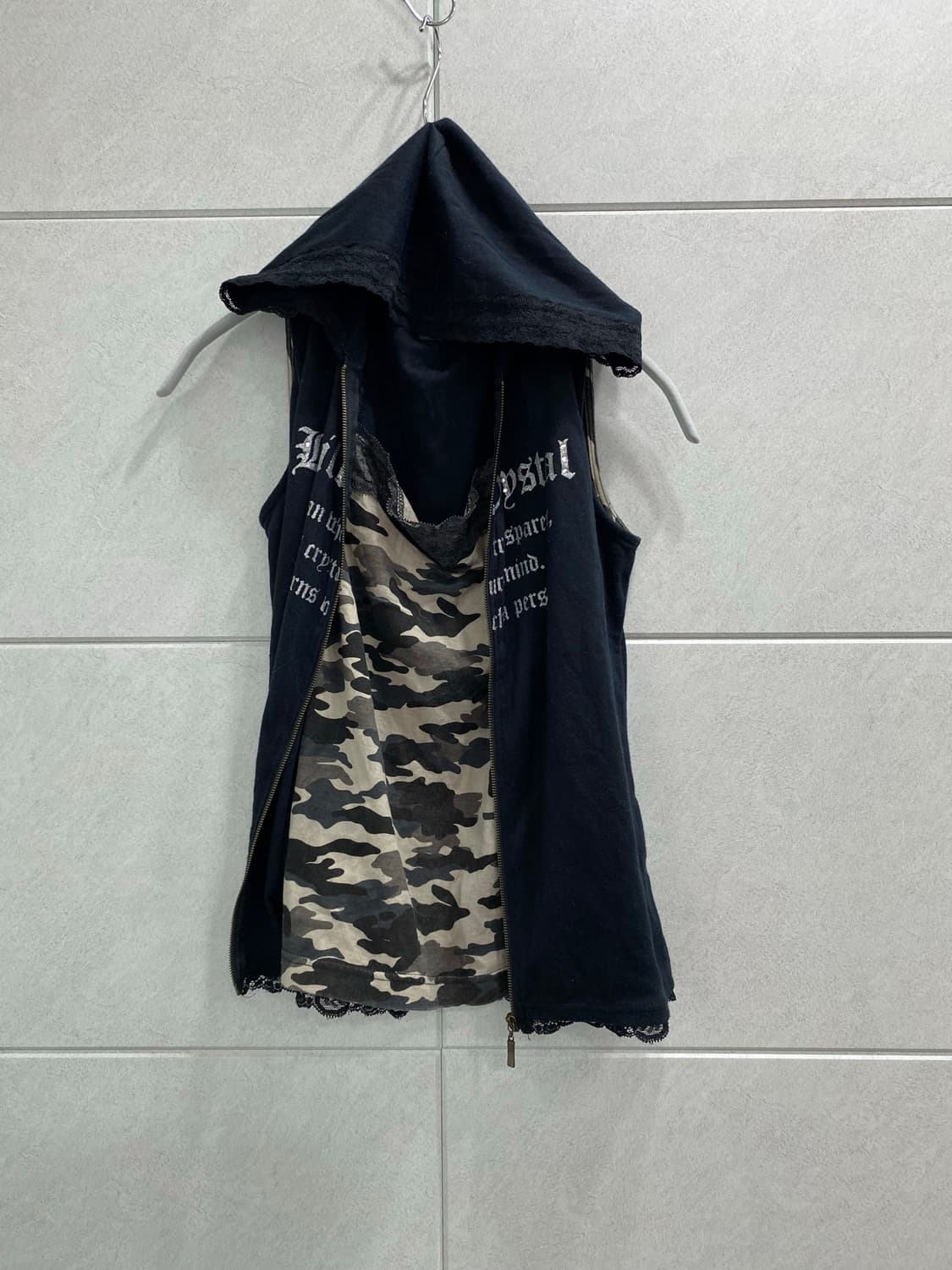 [Soavita Be Luire]2000s Mood Camo Sleeve 상품이미지1