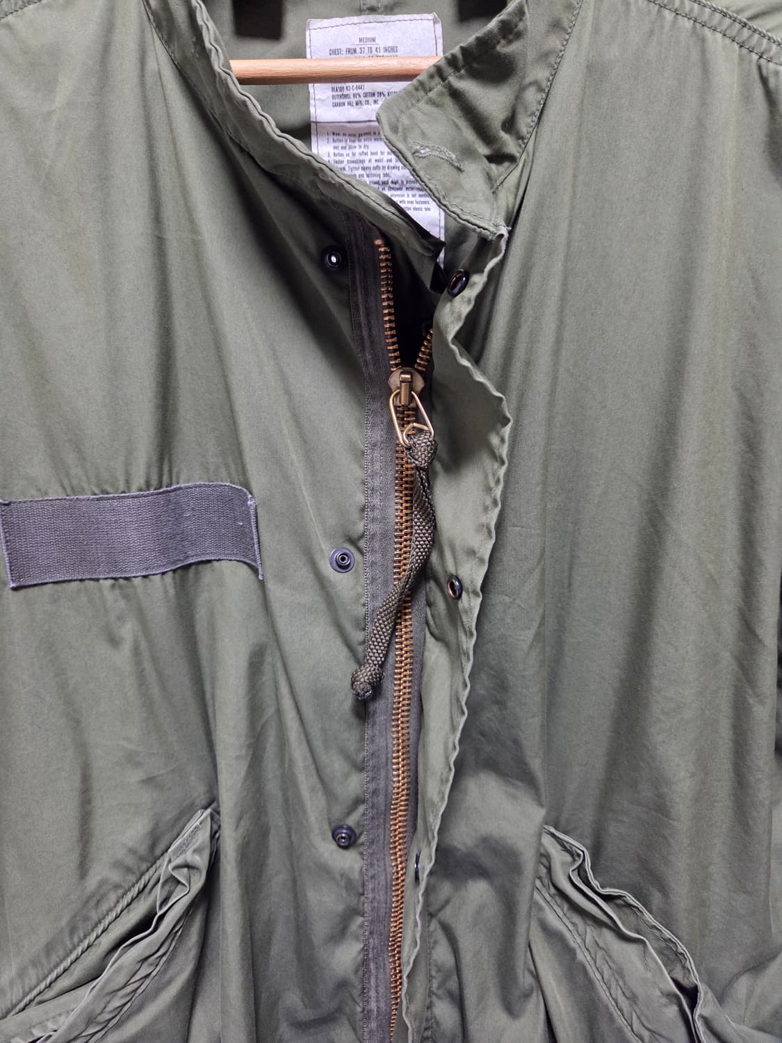 (오리지널/복각) M-65 피쉬테일 파카 (개파카) 외피 상품이미지6