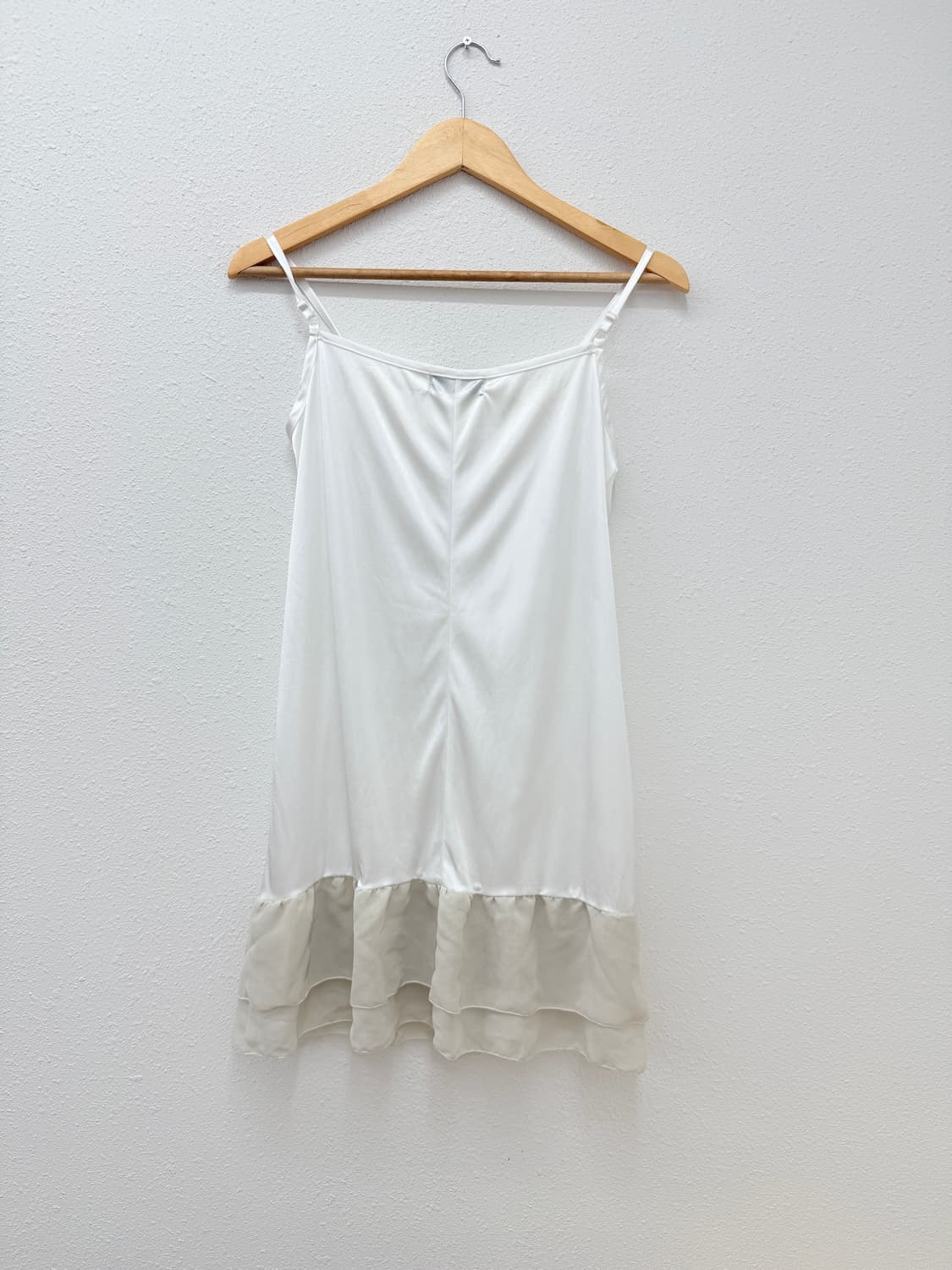 빈티지 화이트 레이스 프릴 레이어드 원피스 상품이미지4