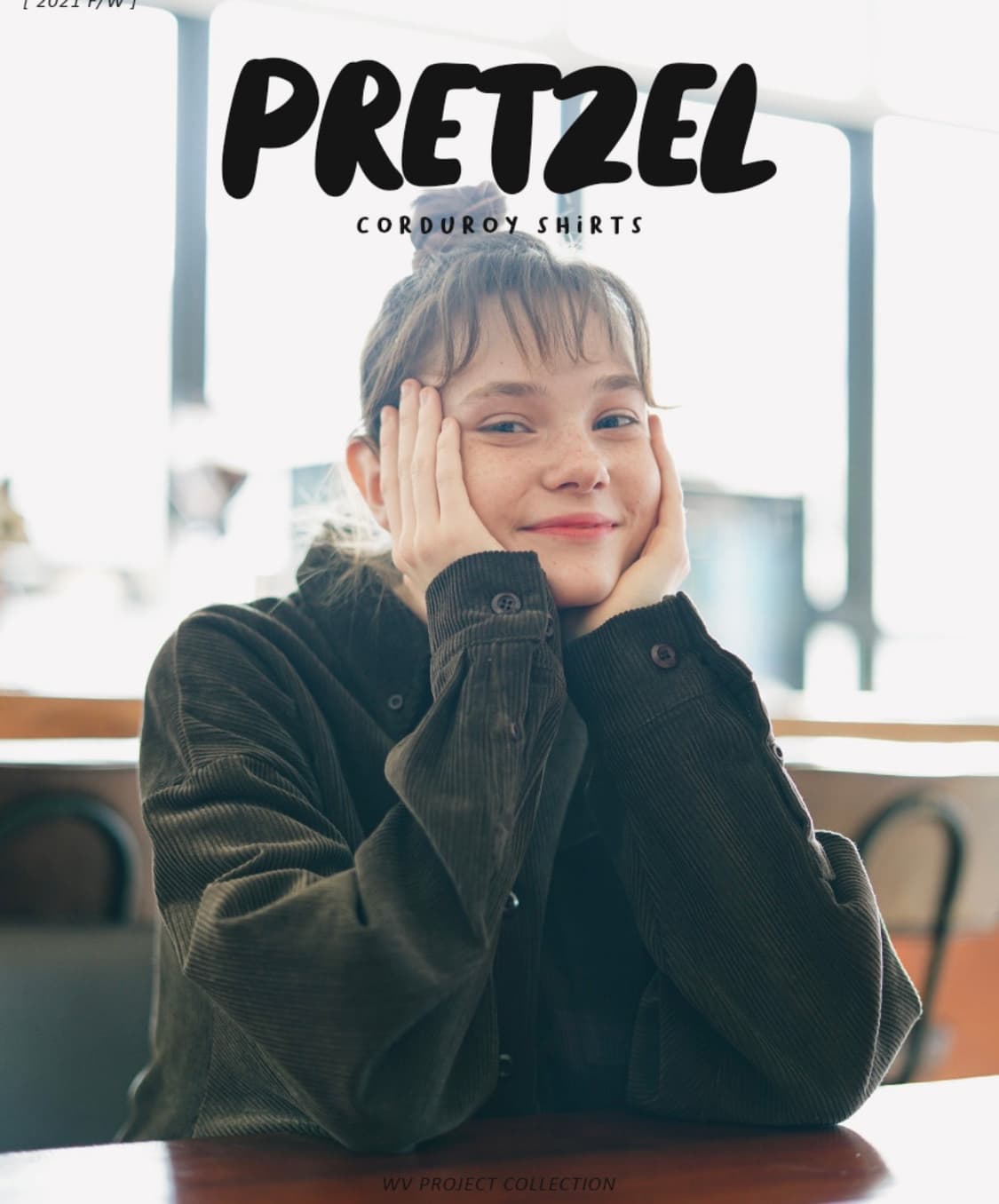 <새것> [L] 더블유브이프로젝트 코듀로이 카키브라운 셔츠 상품이미지3