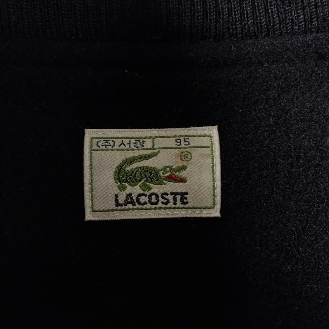 Lacoste  라코스테 90,s 울 블랙 블루종 자켓  상품이미지4